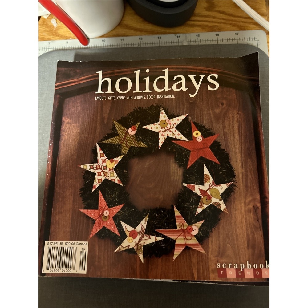 HOLIDAYS‎ Magazine by Scrapbook Trends Holiday  Layouts Cards Decor Gifts Crafts